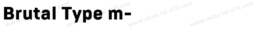 Brutal Type m字体转换